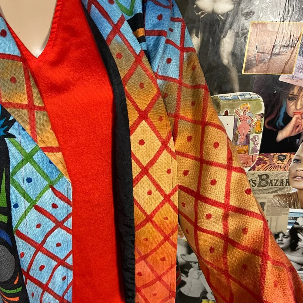 Vibrant Multicolor Women's Blazer - Picture 5 of 10